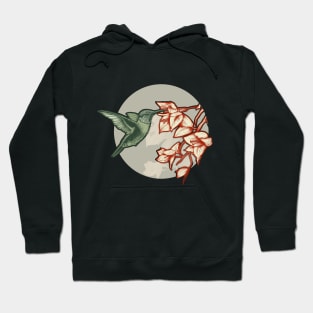 Hummingbird and bougainvillea Hoodie